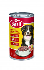 Karma dla psa Basil z wołowiną 1250g puszka 