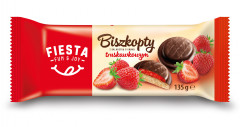 Biszkopty Fiesta z galaretką truskawkową 