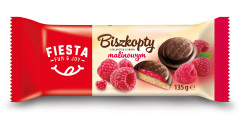 Biszkopty Fiesta z galaretką malinową 