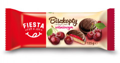 Biszkopty Fiesta z galaretką wiśniową 
