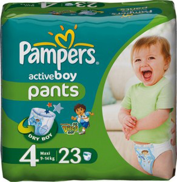 Pieluchomajtki Pampers Active Boy Pants Pieluszki, rozmiar 4, 7-14kg 