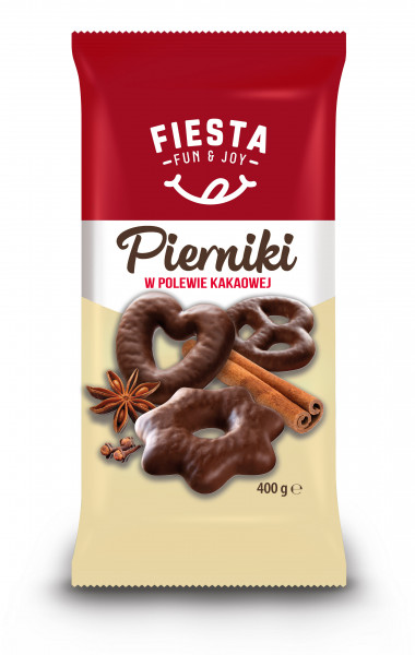 Pierniki Fiesta precle w polewie kakaowej