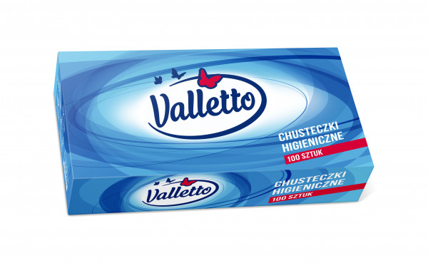 Chusteczki higieniczne Valletto 2w 100szt