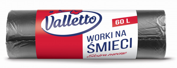 Worki na śmieci Valletto 60l ekstramocne 10szt