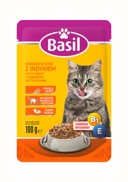 Karma dla kota Basil z indykiem