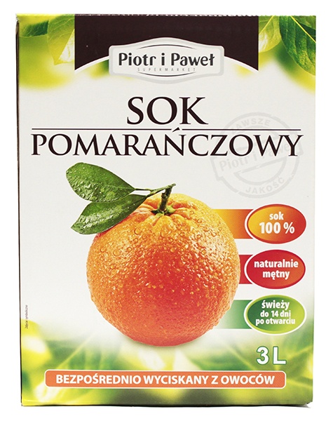 Sok Pomarańczowy bezpośredni Piotr i Paweł