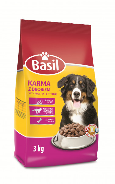 Karma dla psa Basil sucha z drobiem 3kg