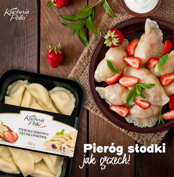 Pierogi Kuchnia Polki serowo-truskawkowe 