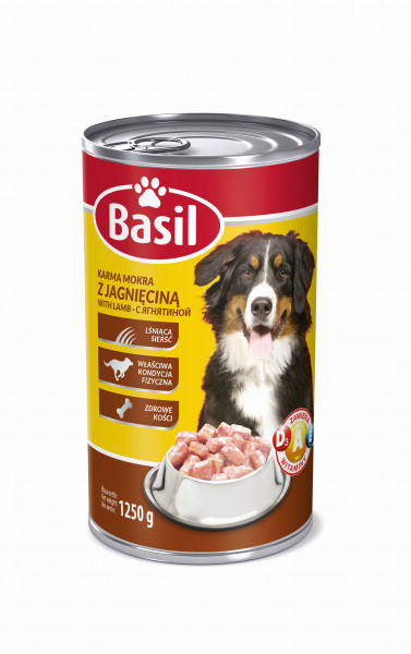Karma dla psa Basil z jagnięciną 1250g puszka
