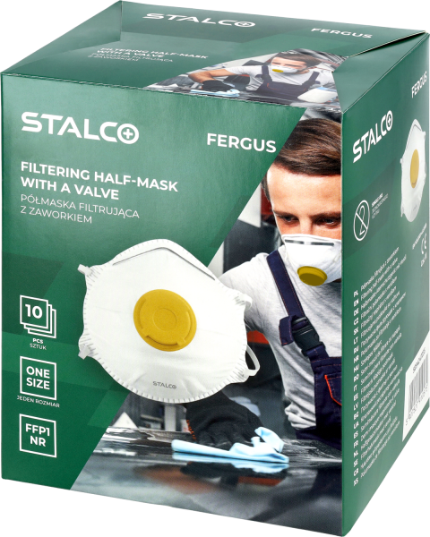Półmaska Stalco filtr z zawor ffp1 fergus s094247235