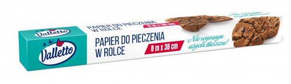 Papier do pieczenia Valletto 8m 1szt 