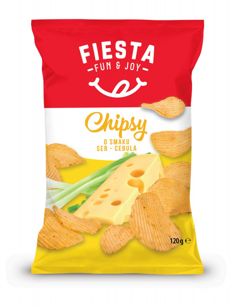 Chipsy karbowane Fiesta ser-cebulka