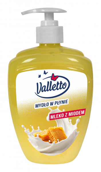 Mydło w płynie Valletto mleko i miód 