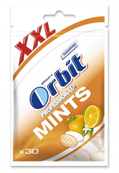 Cukierki Orbit Professional Mints Orange xxl Sugarfree 