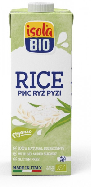 Napój roślinny isola bio ryżowy 