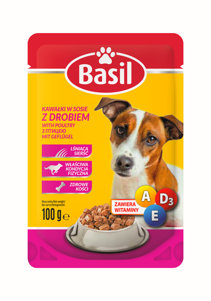 Karma dla psa Basil z drobiem