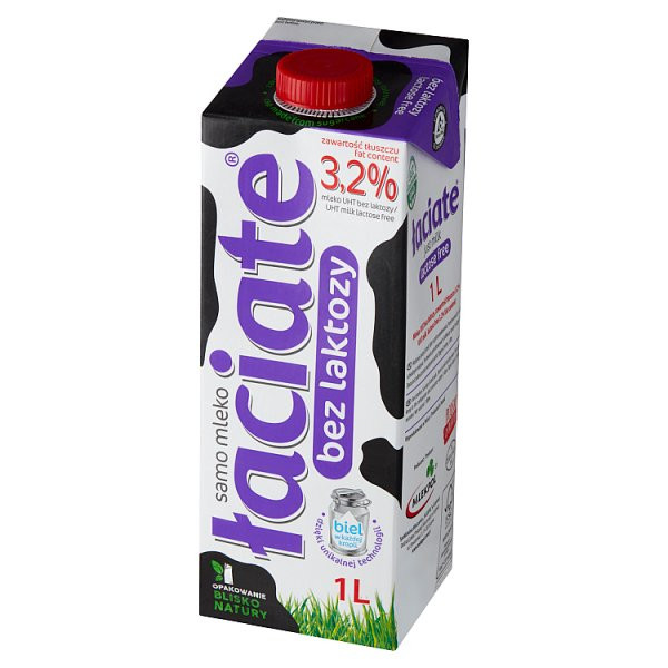 Mleko Łaciate bez laktozy UHT 3,2% 