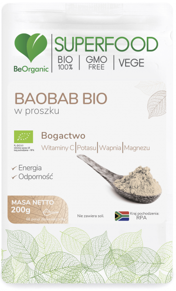 Baobab Beorganic w proszku Bio 