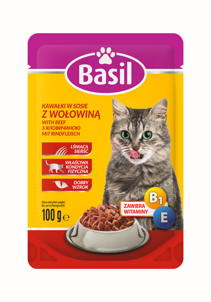 Karma dla kota Basil z wołowiną