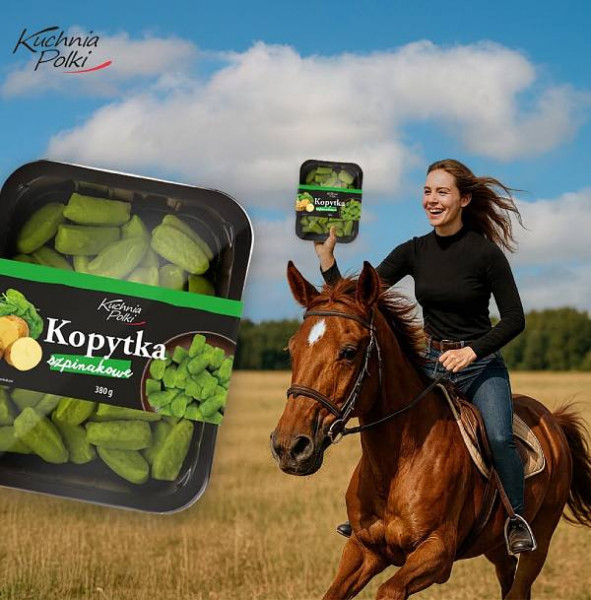 Kopytka Kuchnia Polki szpinakowe 