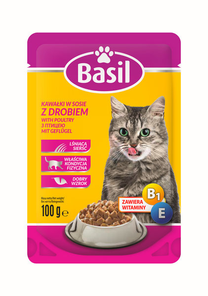 Karma dla kota Basil z drobiem