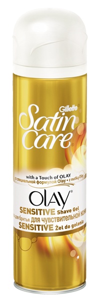 Gillette żel do golenia satin care touch of olay 