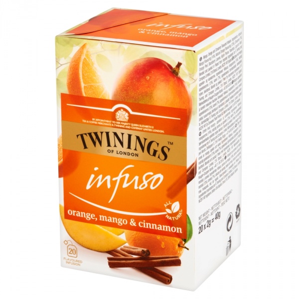 Herbatka Twinings infuso mango pomarańcza cynamon 2*2g 