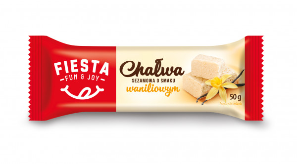 Chałwa Fiesta sezamowa o smaku waniliowym