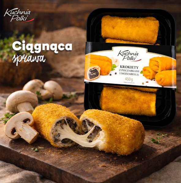 Krokiety Kuchnia Polki mozarella i pieczarka 