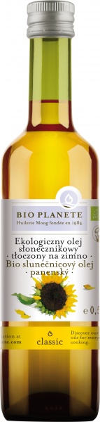 OLEJ SŁONECZNIKOWY VIRGIN BIO 500 ml - BIO PLANETE