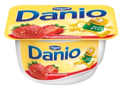 Danone Danio truskawkowe Serek homogenizowany 140 g