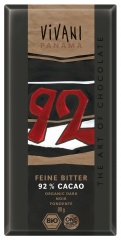 CZEKOLADA GORZKA 92% KAKAO BIO 80 g - VIVANI