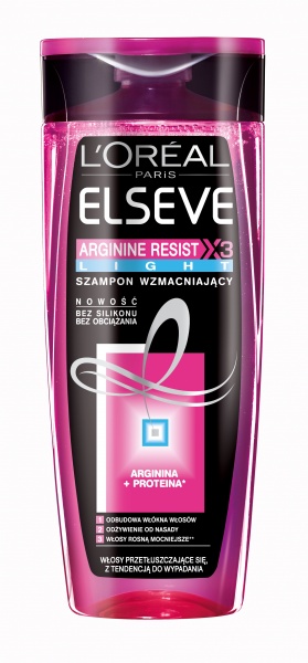 L&#039;Oréal Paris Elsève Arginine Resist X3 Light Szampon wzmacniający 400 ml