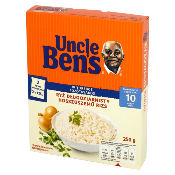 Uncle Ben&#039;s Ryż długoziarnisty 250 g (2 torebki)