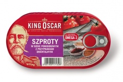 Szproty w sosie pomidor. z przypr. Oriental. 170g