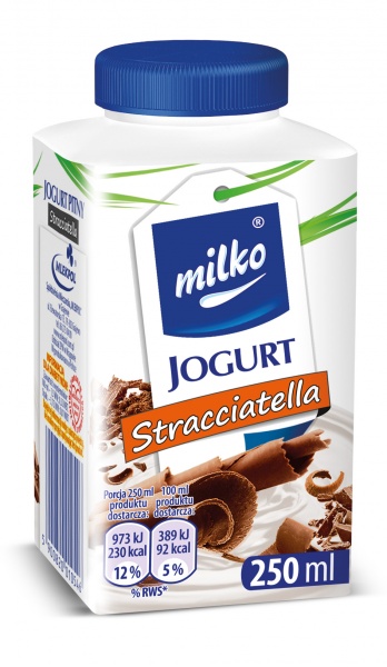 Jogurt pitny Milko stracciatella 0,25L