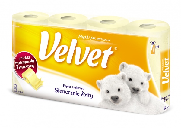Papier Toaletowy Velvet Słonecznie Żółty a&#039;8