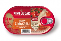 Filety z makreli w sosie pomidor. z papryką 170g