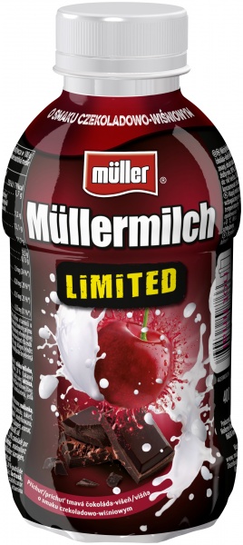 Napój mleczny Mullermilch LTD Dark Chocolate Cherry 400g