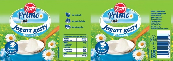 Primo Jogurt naturalny gęsty 330g