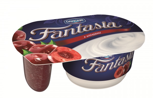 Danone Fantasia Jogurt kremowy z wiśniami 122 g