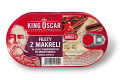 Filety z makreli w sos pomidor. po meksyk. o smaku chipotle 170g