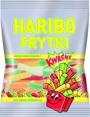 ŻELKI OWOCOWE HARIBO FRYTKI KWAŚNE, 100g