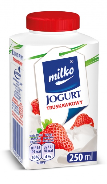 Jogurt pitny Milko truskawkowy 0,25L