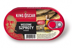 Wędzone szproty w oleju 170g King Oscar