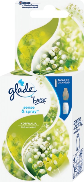 GLADE BY BRISE Sense &amp; Spray Konwalia - zapas 18 ml