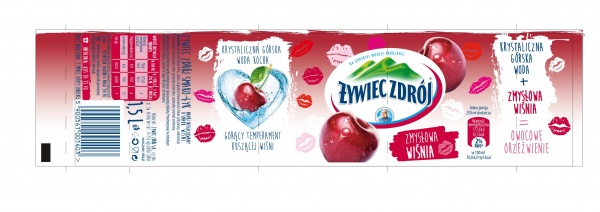 ŻYWIEC ZDRÓJ SMAKO-ŁYK o smaku wiśniowym 1,5 litra – napój niegazowany  6 x 1500ml