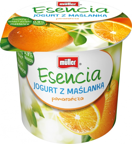 Muller Esencia  malina/cytryna/pomarańcza/gruszka-wanilia150g