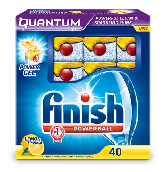 FINISH quantum 40 tab lemon