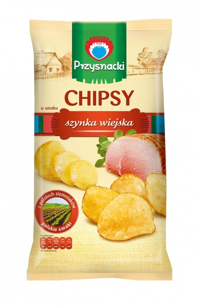 Przysnacki Chipsy o smaku szynki 135g